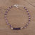 Amethyst link bracelet, 'Luminous Purple' - Handcrafted Amethyst and Sterling Silver Link Bracelet (image 2b) thumbail