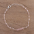 Rose quartz link bracelet, 'Luminous Pink' - Rose Quartz and Sterling Silver Link Bracelet from India (image 2b) thumbail