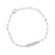 Rose quartz link bracelet, 'Luminous Pink' - Rose Quartz and Sterling Silver Link Bracelet from India (image 2d) thumbail