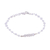 Rainbow moonstone link bracelet, 'Luminous White' - Rainbow Moonstone and Sterling Silver Link Bracelet thumbail