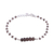 Smoky quartz link bracelet, 'Luminous Brown' - Handcrafted Smoky Quartz and Sterling Silver Link Bracelet thumbail