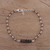 Smoky quartz link bracelet, 'Luminous Brown' - Handcrafted Smoky Quartz and Sterling Silver Link Bracelet (image 2b) thumbail