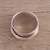 Sterling silver meditation spinner ring, 'Stylish Textures' - Sterling Silver India Meditation Ring with Copper and Brass (image 2b) thumbail