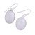 Moonstone dangle earrings, 'Glowing Delight' - Oval Moonstone and Silver Dangle Earrings from India (image 2e) thumbail
