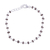 Smoky quartz link bracelet, 'Beautiful Saga' - Handmade Adjustable Smoky Quartz Link Bracelet from India thumbail