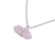 Rose quartz pendant necklace, 'Entrancing Crystal' - Adjustable Rose Quartz Crystal Pendant Necklace from India (image 2d) thumbail