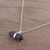 Smoky quartz pendant necklace, 'Entrancing Crystal' - Adjustable Smoky Quartz Crystal Pendant Necklace from India (image 2b) thumbail