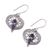 Iolite dangle earrings, 'Idyllic Love' - Natural Iolite and Silver Dangle Earrings from India (image 2d) thumbail
