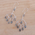 Labradorit-Lüster-Ohrringe, 'Majestic Raindrops' (Majestätische Regentropfen) - Labradorit- und Silber-Kronleuchter-Ohrringe aus Indien