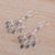 Labradorit-Lüster-Ohrringe, 'Majestic Raindrops' (Majestätische Regentropfen) - Labradorit- und Silber-Kronleuchter-Ohrringe aus Indien