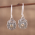 Citrine dangle earrings, 'Sunny Swirls' - Openwork Citrine and Silver Dangle Earrings from India (image 2) thumbail