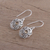 Citrine dangle earrings, 'Sunny Swirls' - Openwork Citrine and Silver Dangle Earrings from India (image 2b) thumbail