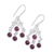Garnet chandelier earrings, 'Wonderful Cascade' - Natural Garnet Chandelier Earrings from India (image 2e) thumbail