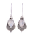 Rainbow moonstone dangle earrings, 'Undying Beauty' - Natural Rainbow Moonstone Dangle Earrings from India thumbail