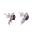 Amethyst button earrings, 'Leafy Drops' - Amethyst Leaf-Shaped Button Earrings from India (image 2d) thumbail