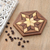 Wood puzzle, 'Rhombus Star' - Handcrafted Star-Shaped Wood Puzzle from India thumbail