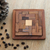 Wood puzzle, 'Brain Teaser' - Handcrafted Geometric Wood Puzzle from India thumbail