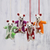 Wool felt ornaments, 'Joyful Puppies' - Set of 4 Puppy Ornaments in Wool Felt and Polyfill (image 2) thumbail