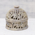 Soapstone decorative jar, 'Elephant Alliance' - Elephant-Themed Soapstone Decorative Jar from India (image 2) thumbail