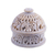 Soapstone decorative jar, 'Elephant Alliance' - Elephant-Themed Soapstone Decorative Jar from India thumbail