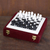Marble chess set, 'Royal Leisure' - Handcrafted Black and White Marble Chess Set from India thumbail