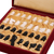 Marble chess set, 'Royal Leisure' - Handcrafted Black and White Marble Chess Set from India (image 2e) thumbail
