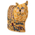 Wool tea cozy, 'Delightful Cat in Yellow' - Cat-Shaped Embroidered Wool Tea Cozy in Yellow from India (image 2a) thumbail