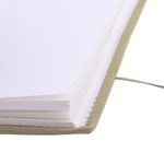 Cotton-bound journal, 'Buddha in Blue' - Unlined Handmade Paper Journal with Buddha Image