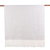 Schal aus Wollmischung - Handgefertigter Nadelstreifenschal aus Wollmischung in Grau und Elfenbein