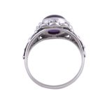 Amethyst cocktail ring, 'Purple Rapture' - Amethyst and Sterling Silver Cocktail Ring from India