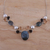 Multi-gemstone pendant necklace, 'Entrancing Dusk' - Dark Multi-Gemstone Pendant Necklace from India (image 2) thumbail