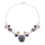 Multi-gemstone pendant necklace, 'Entrancing Dusk' - Dark Multi-Gemstone Pendant Necklace from India (image 2c) thumbail