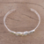 Multi-gemstone cuff bracelet, 'Glittering Charm' - Multi-Gemstone and Silver Cuff Bracelet from India (image 2b) thumbail