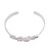 Multi-gemstone cuff bracelet, 'Glittering Charm' - Multi-Gemstone and Silver Cuff Bracelet from India (image 2d) thumbail
