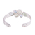 Multi-gemstone cuff bracelet, 'Glittering Charm' - Multi-Gemstone and Silver Cuff Bracelet from India (image 2e) thumbail