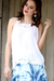 Rayon camisole top, 'Floral Paradise' - White Rayon Lace Trimmed Camisole Top with Adjustable Straps (image 2b) thumbail
