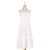 Rayon-Kleid - Langes weißes ärmelloses Rayonkleid aus Indien