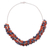 Carnelian and lapis lazuli beaded necklace, 'Bubble Blast' - Carnelian and Lapis Lazuli Beaded Necklace from India