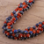 Halskette aus Karneol- und Lapislazuli-Perlen - Karneol- und Lapislazuli-Perlenhalskette aus Indien