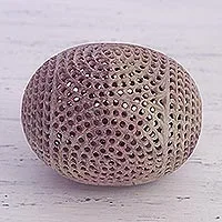 Featured review for Soapstone sculpture, Delightful Egg