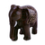 estatuilla de madera - Figura de elefante con incrustaciones de latón y madera muy pulida
