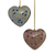 Papier mache ornaments, 'Heartfelt Holiday' (set of 4) - Four Heart Shaped Holiday Ornaments in Papier Mache (image 2d) thumbail