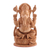 Wood sculpture, 'Divine Lord Ganesha' - Hand Carved Lord Ganesha Sculpture from India thumbail