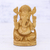 Wood sculpture, 'Serene Ganesha' - Kadam Wood Statuette of Ganesha Seated (image 2) thumbail