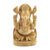 Wood sculpture, 'Serene Ganesha' - Kadam Wood Statuette of Ganesha Seated thumbail