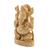 Wood sculpture, 'Serene Ganesha' - Kadam Wood Statuette of Ganesha Seated (image 2b) thumbail