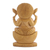 Wood sculpture, 'Deva Ganesha' - Ganesha Statuette Hand Carved from Kadam Wood (image 2c) thumbail