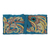 Silk jewelry roll, 'Royal Peacock' - Peacock Theme Turquoise Embroidered Silk Jewelry Roll (image 2a) thumbail