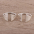 Sterling silver toe rings, 'Gateway' (pair) - Contemporary Sterling Silver Toe Rings for Women (Pair) (image 2) thumbail