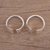 Sterling silver toe rings, 'Gateway' (pair) - Contemporary Sterling Silver Toe Rings for Women (Pair) (image 2b) thumbail